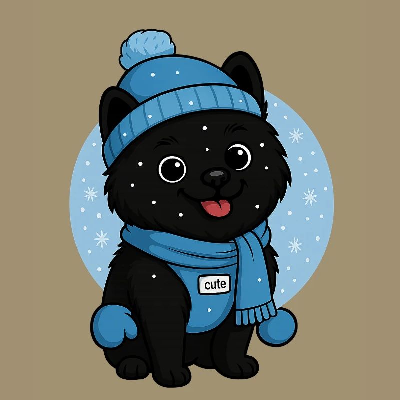 Cuddly Dog Winter Magic