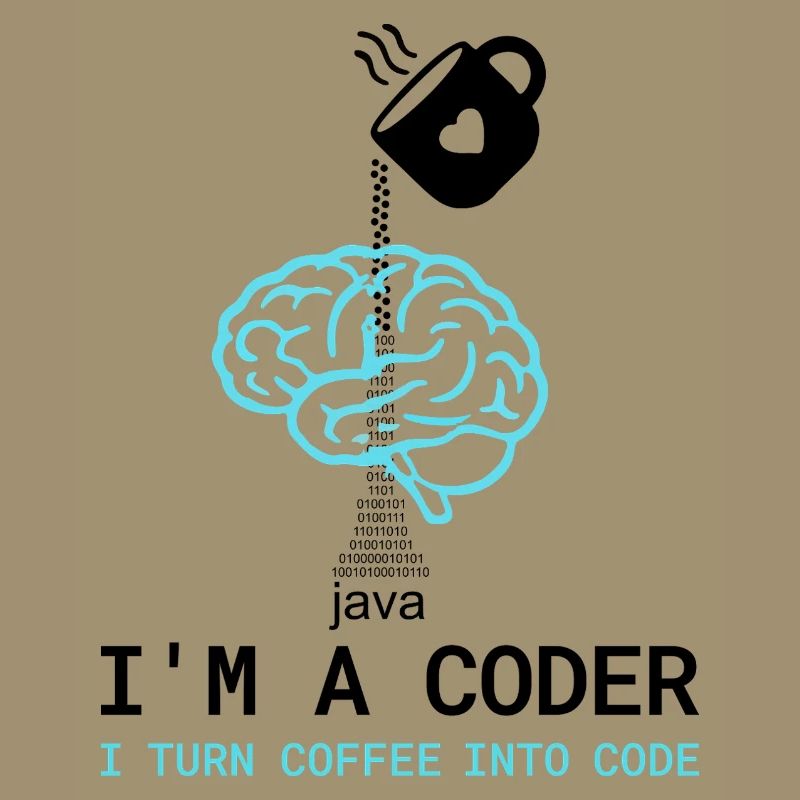 T-shirt Coder : Du café dans le code – Nerdy Programmie
