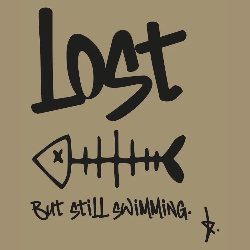 LOST – Mais je nage encore | Conception en arête de poisson