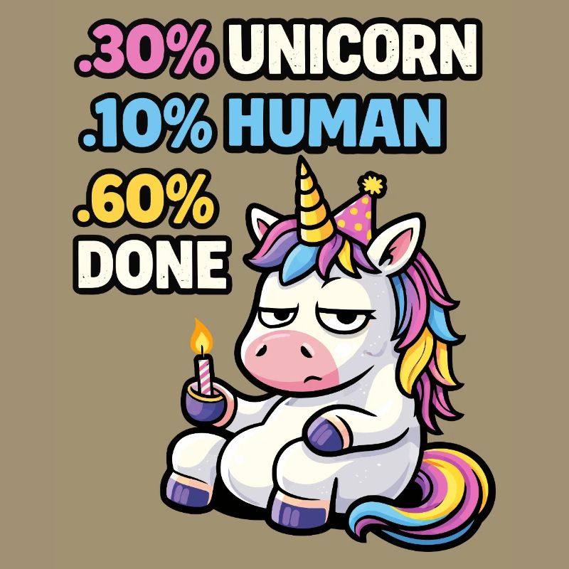 Einhorn-Burnout-Geburtstags-Meme