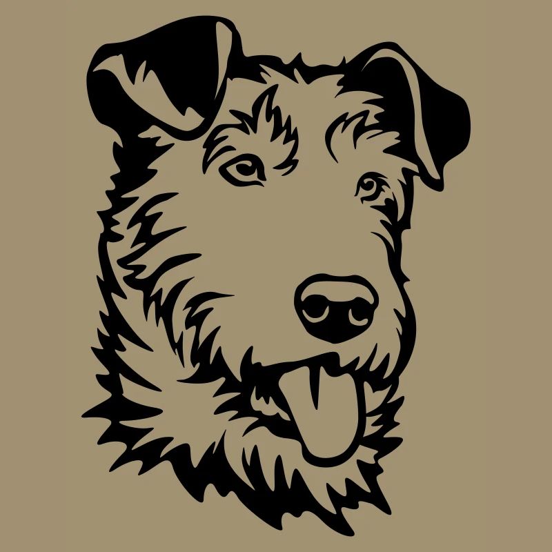 Irish Terrier Head