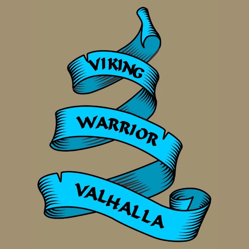 Wikinger Wimpel oder Banner blau