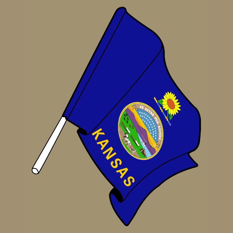 Flagge von Kansas