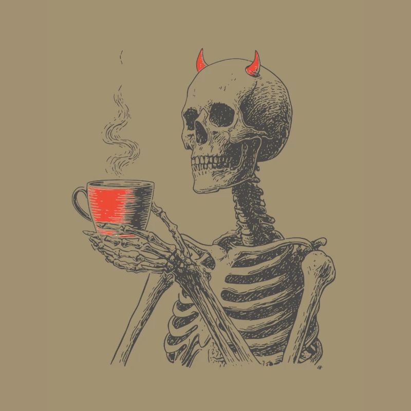 Devilish Coffee Skeleton