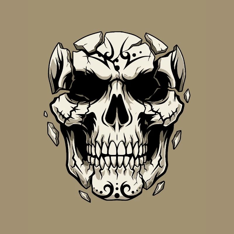 Splintering Skull – Gothic Graphics