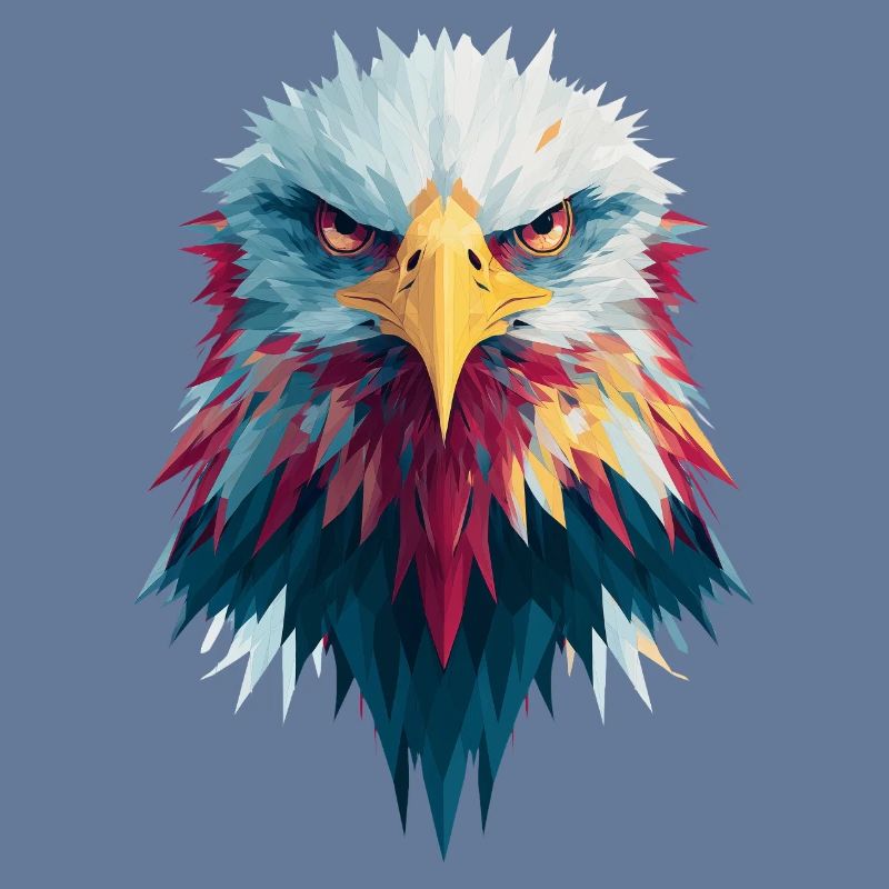 Impressive eagle piercing gaze
