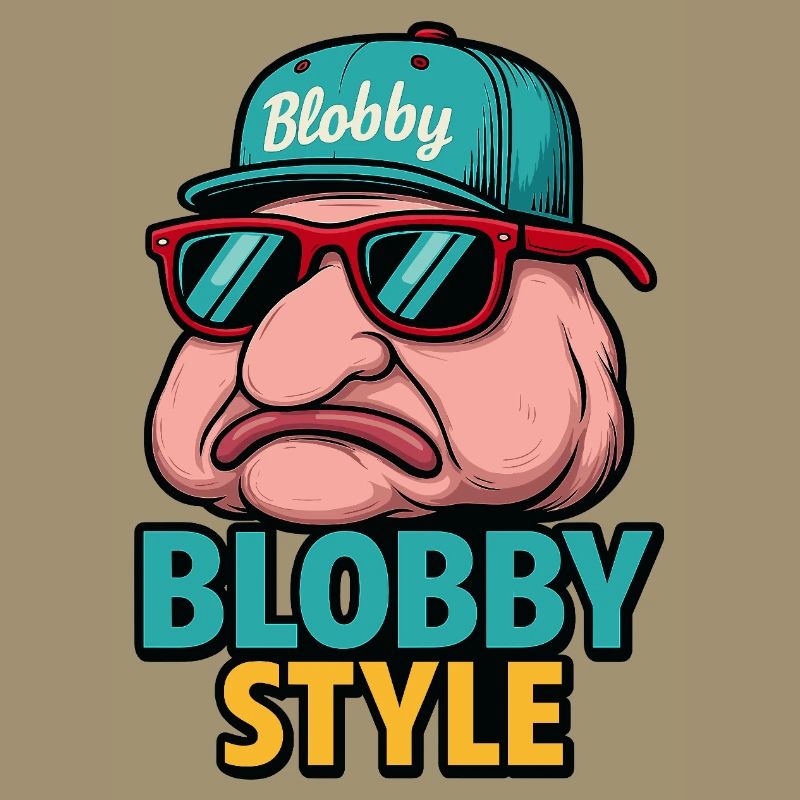Blobby Style Cartoon Tee