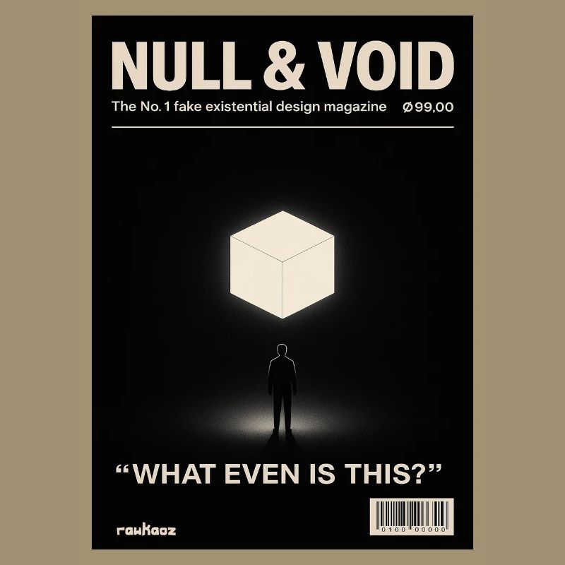 Cube d’existence zéro vide Qu’est-ce que c’est de toute façon