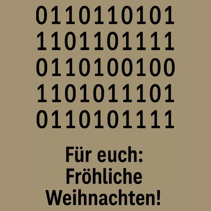 Christmas Code Binary Pattern