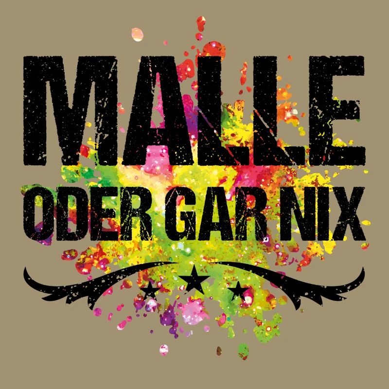 malle oder gar nix farbig