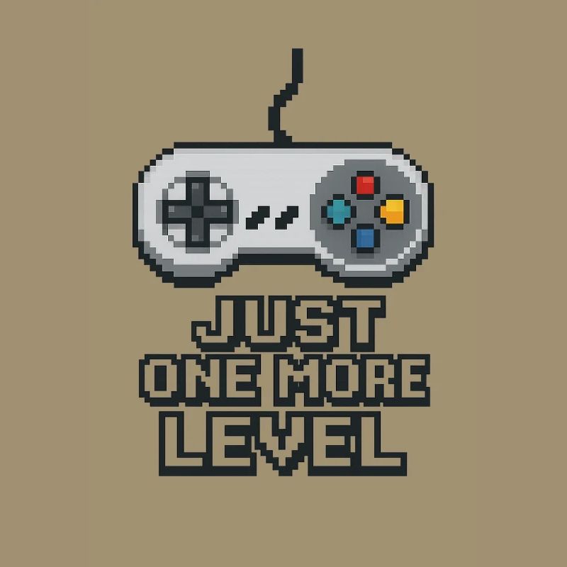 Pixel Neon Game Controller Design