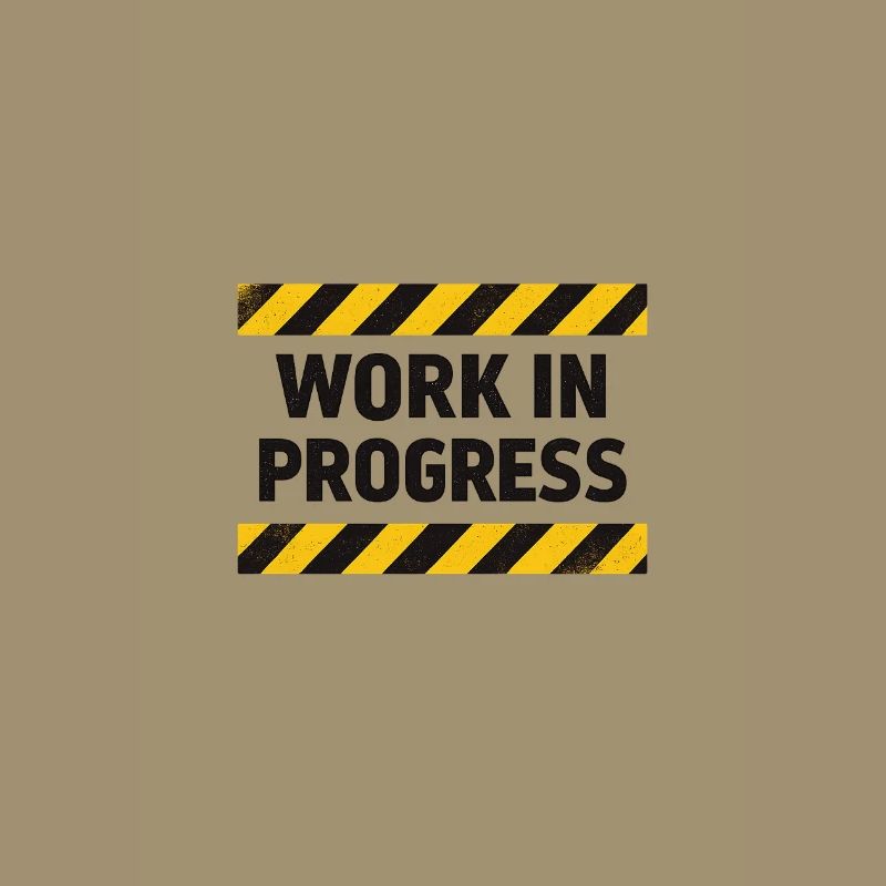 Progrès en cours – bande d’avertissement