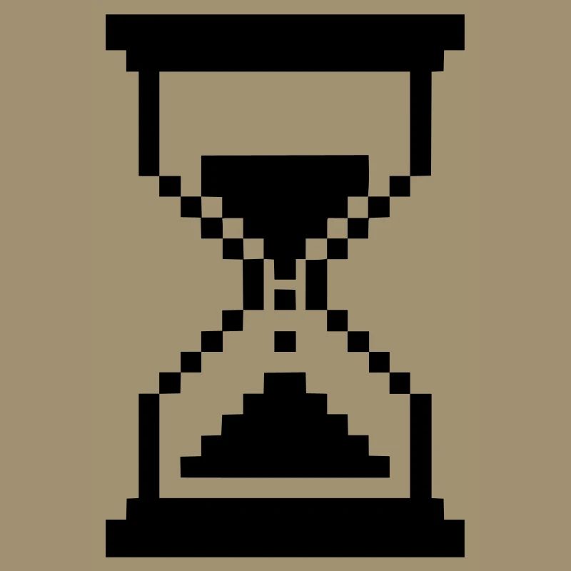 Pixel Hourglass Loading Icon