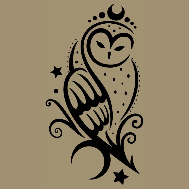 Eule Schneeeule Tattoo