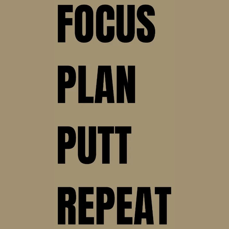 Répétition du putt du plan Focus Golf