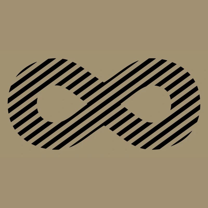 Signe de l'infini - rayures de modèle