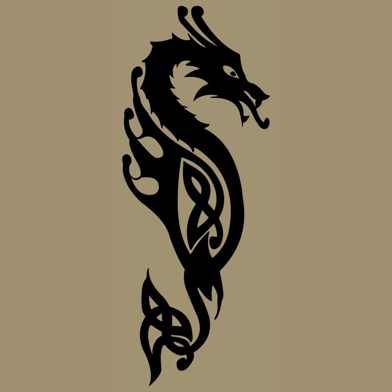 Monströse Seeschlange oder Drachenvektor