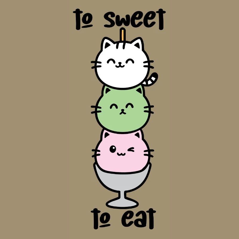 Katzen-Turm Eiscreme Stack