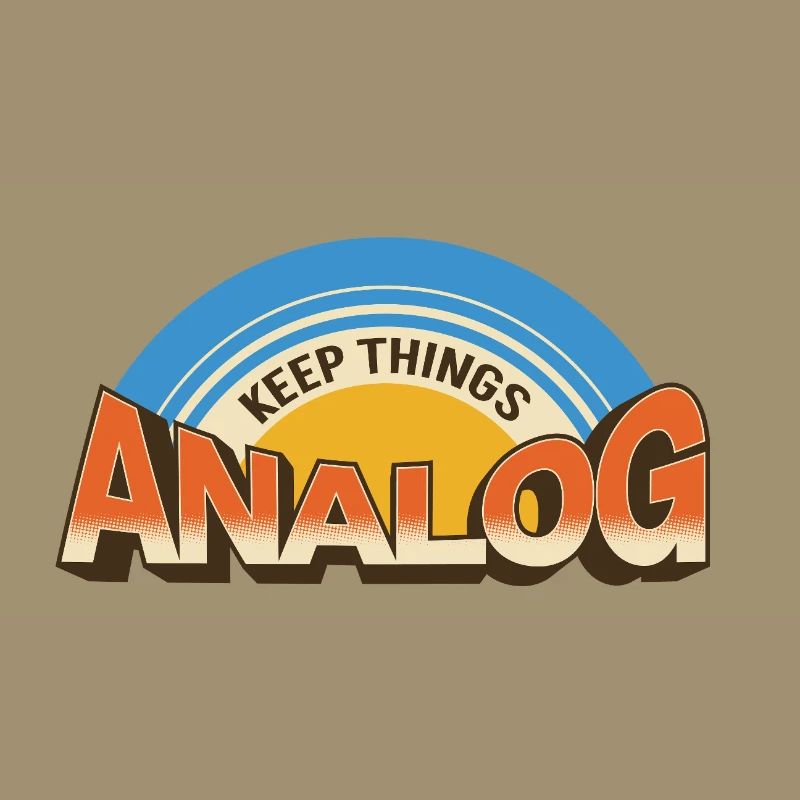 Keep Things Analog – Retro Tech-Statement