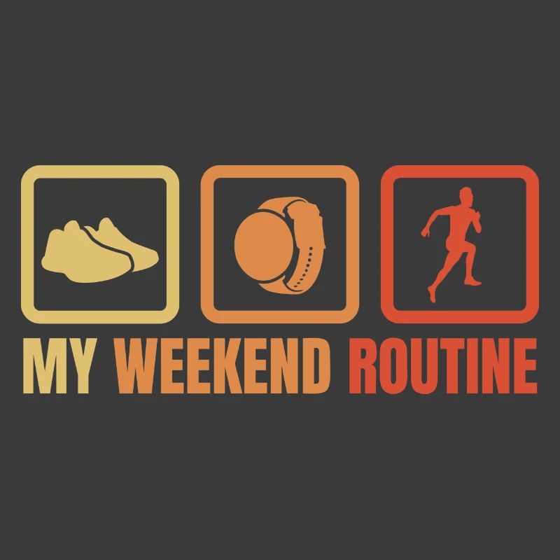Läufer Wochenendroutine