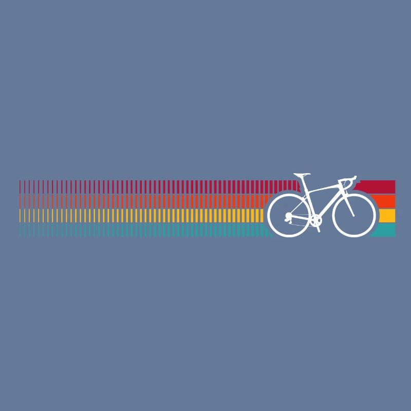 Vibrant Rainbow Bicycle Pattern