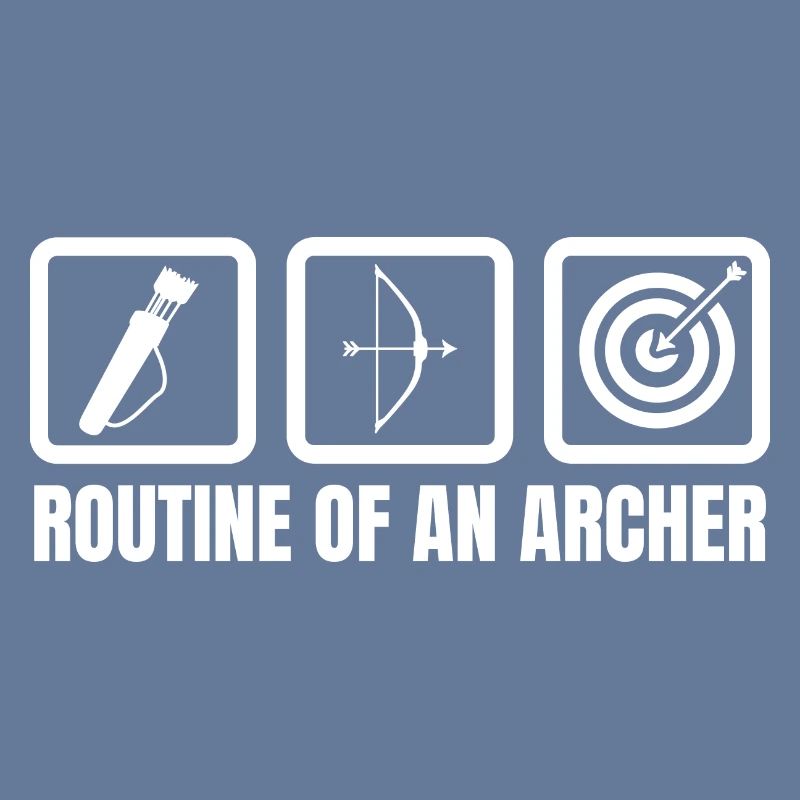 Routine eines Bogenschützen
