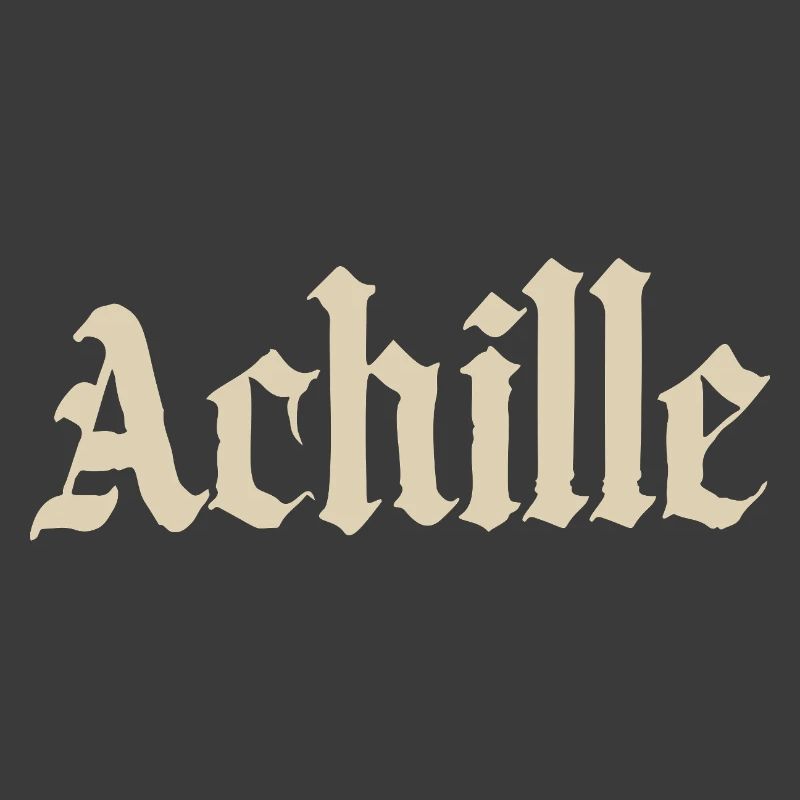 Achille Gothic script