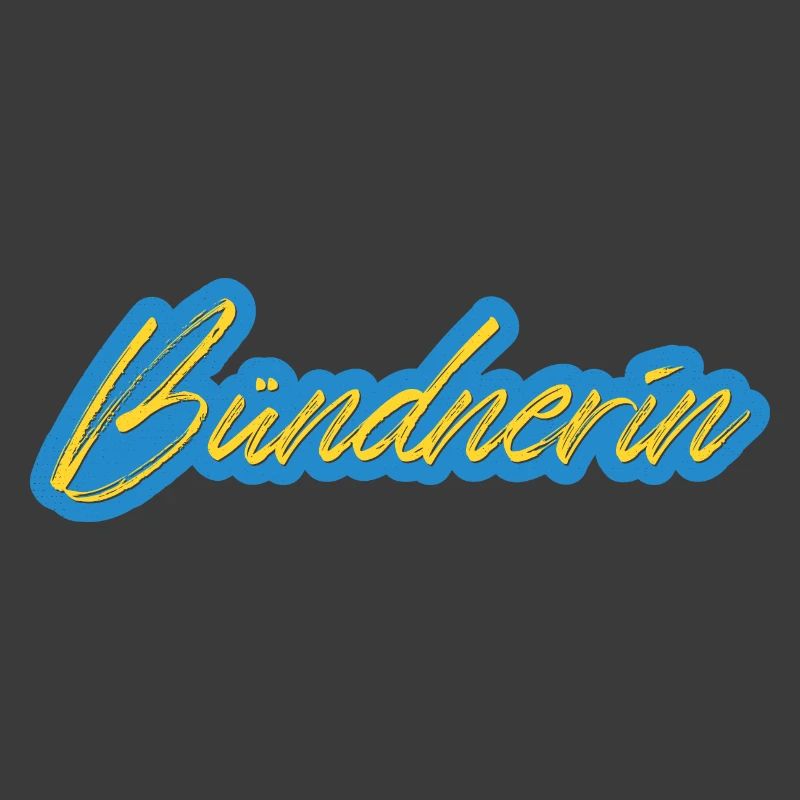 Bündnerin Neon Script