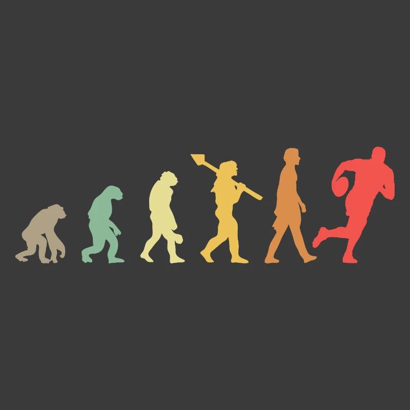 Evolution Rugby Spieler Rugby Entwicklung Retro