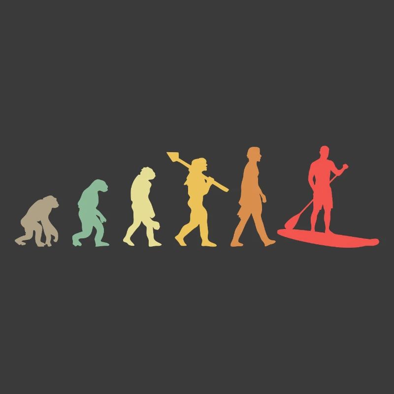 Kayak Evolution Kajak Entwicklung Retro