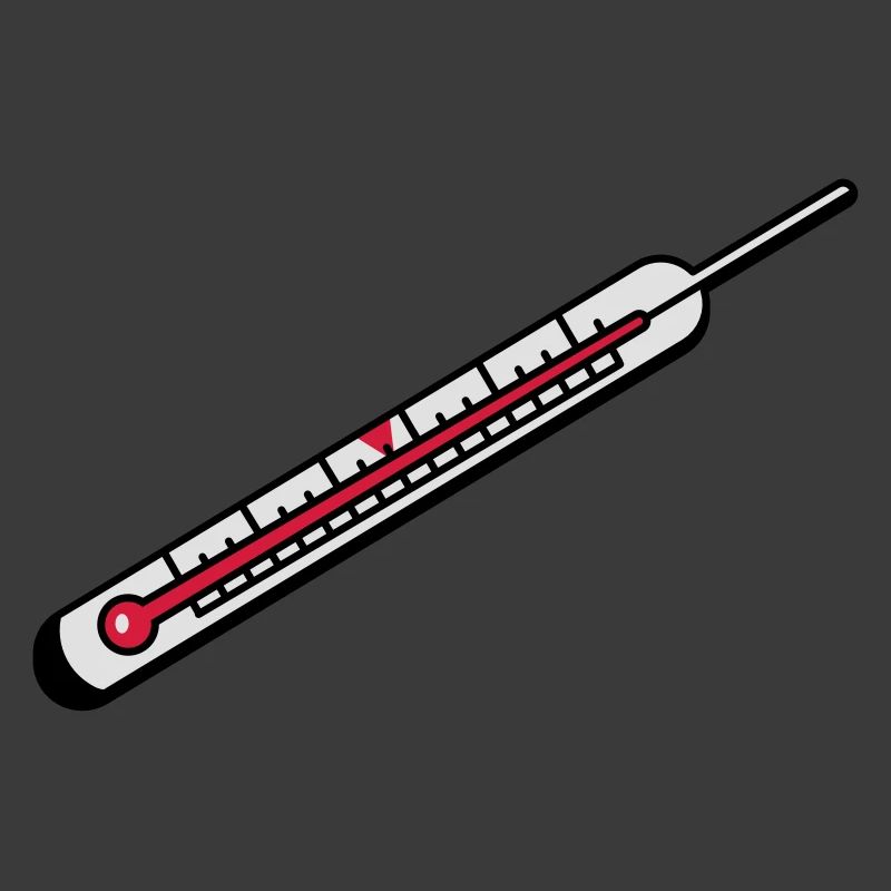 Ein Quecksilber Thermometer