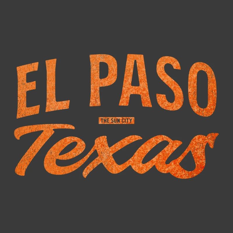 El Paso Texas Script Logo