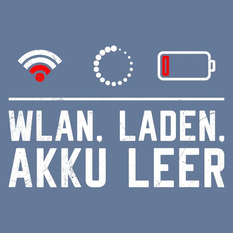 Coder WiFi. LOADING. BATTERY EMPTY FUNNY