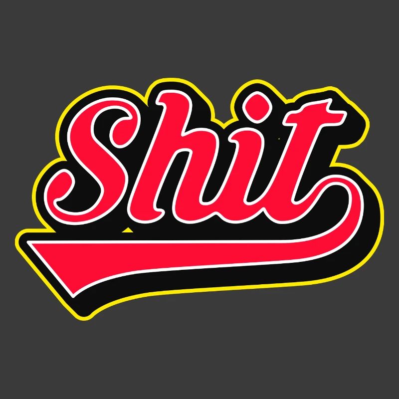 Shit Word Script Logo