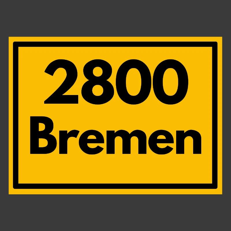 Panneau de lieu - puis rétro ancien code postal 2800 BREMEN