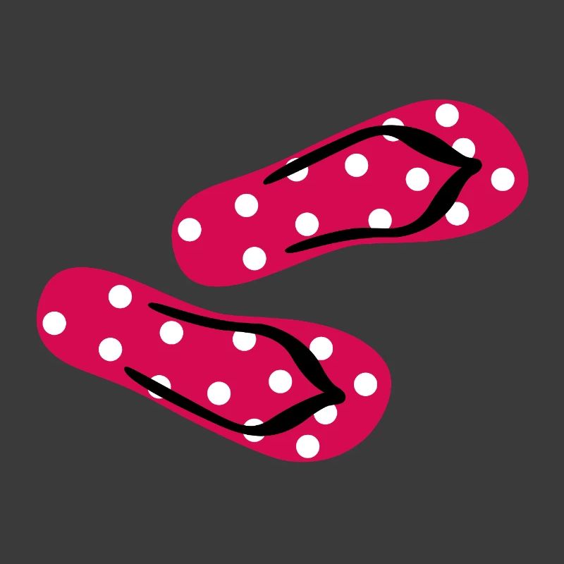 Babouches Toadstool Tongs Points Dots Été