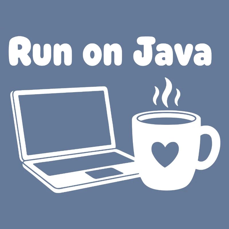 Java Run Cafe Laptop Heart