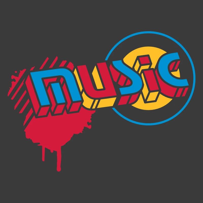 Lettrage musical 3D dans le style graffiti