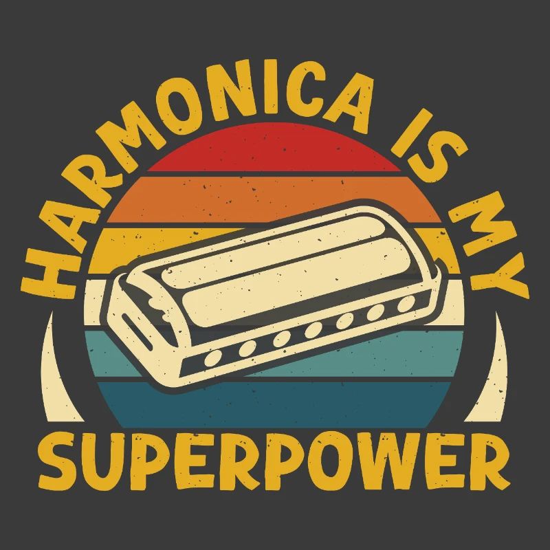 Harmonica drôle est mon super-pouvoir harmonica