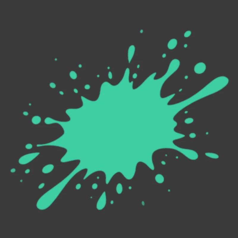 Turquoise paint splash