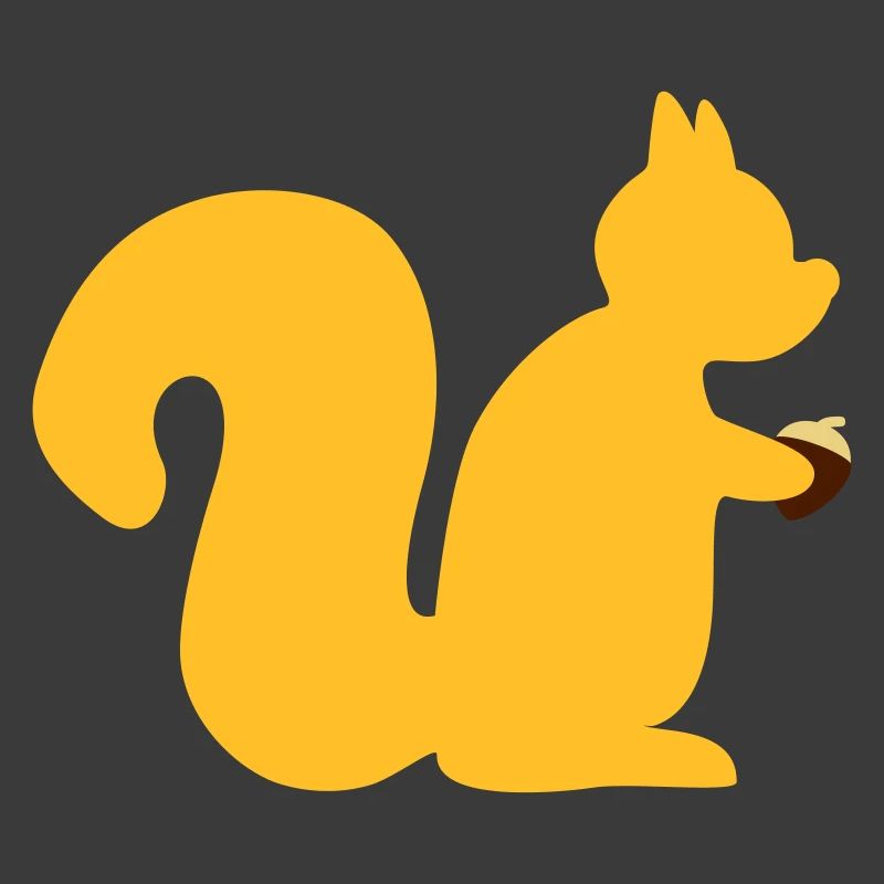 Eichhörnchen mit Nuss