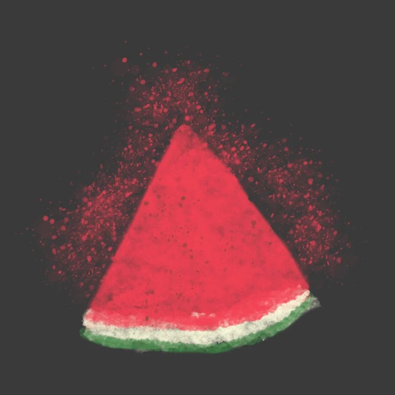 Pastèque, Pastèque, Melon, Aquarelle