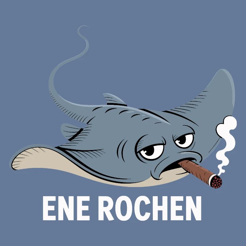 Ene Rochen Raucher Spruch Zigarette Kippe Rauchen