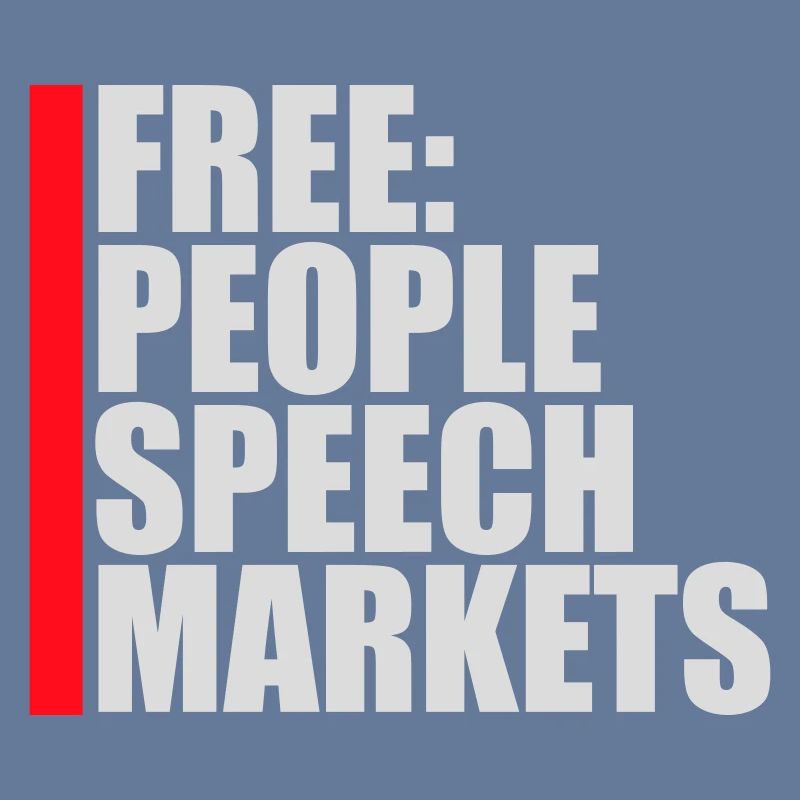 Marché de la liberté d’expression Peuple Libertarian Freedom Logo