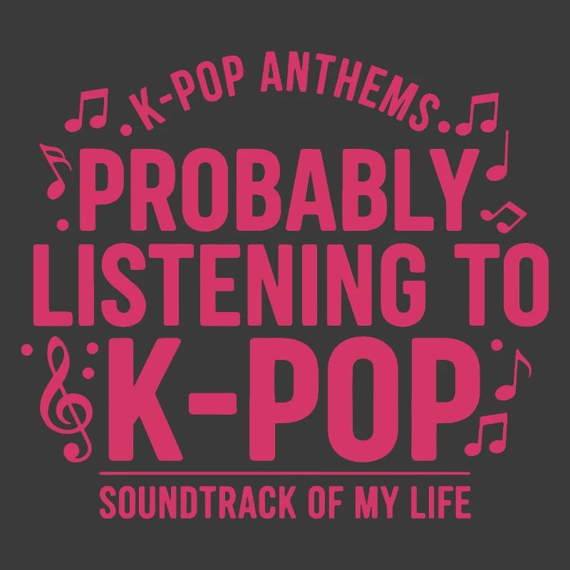 Probablement en train d’écouter la bande originale K-pop de ma vie
