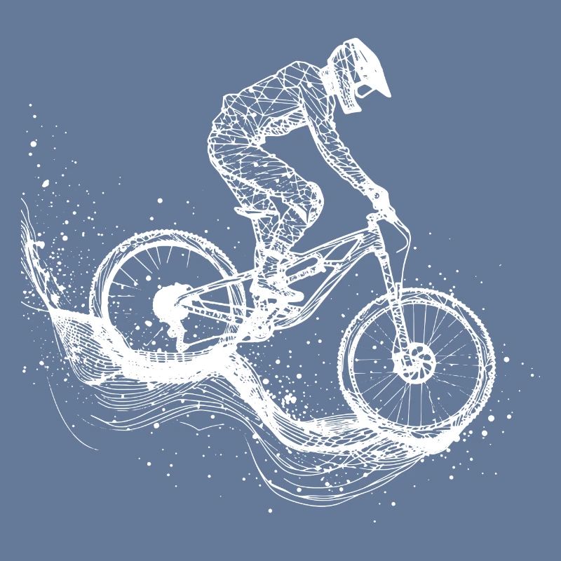 Mountainbiking Zeichnung
