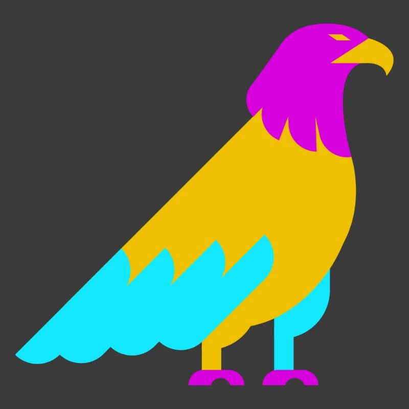 Colorful Abstract Eagle