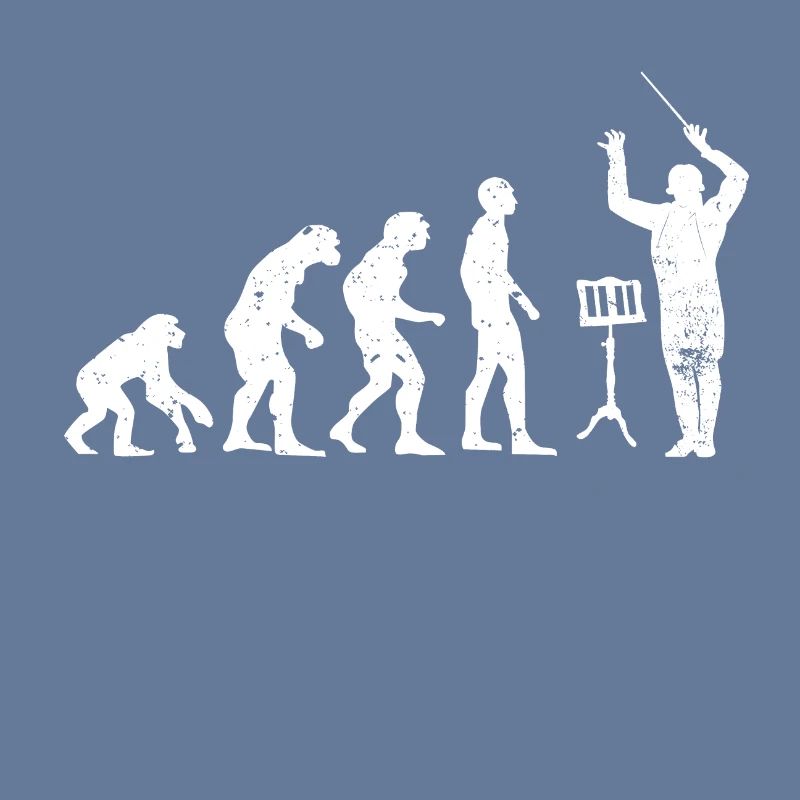 Dirigent Evolution Musiker Geschenkidee