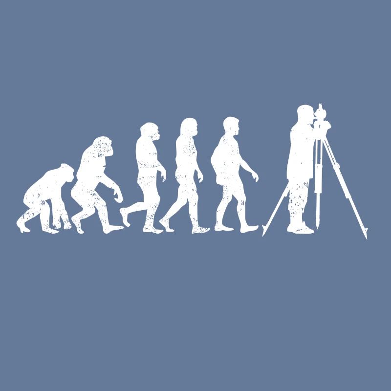 Surveyor evolution measurer gift profession