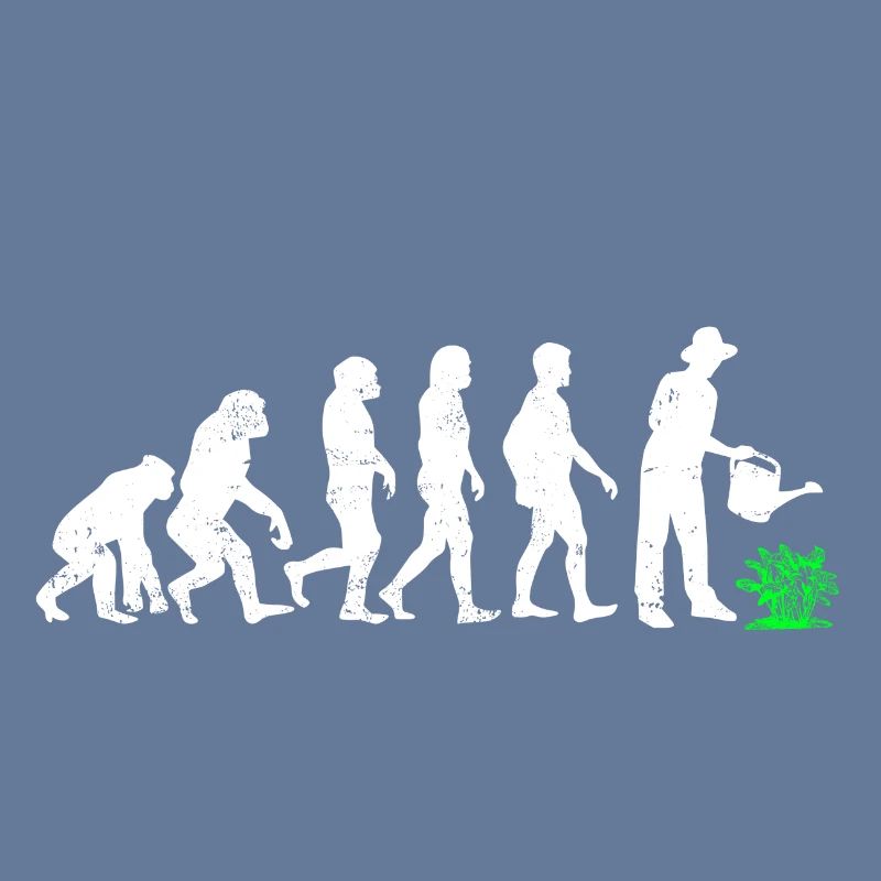 Gärtner Evolution entwicklung gießen garten kanne